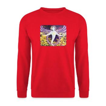 Porte des étoiles des anges - Sonja Ariel von Staden - Sweat-shirt Unisexe - rouge - Devant - Alina (178cm) & Michal (187cm)