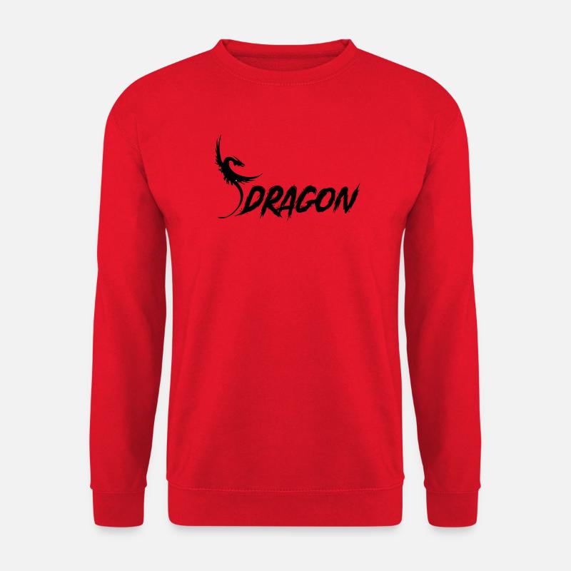Dragon - Drache - Unisex Pullover - Rot