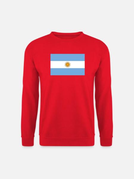 sticker flag of Argentina Aufkleber Argentinien - Unisex Sweatshirt - red