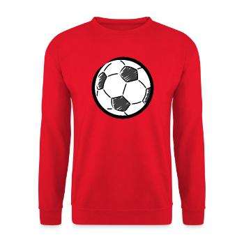 Soccer drawing - Unisex Sweatshirt - red - Front - Alina (178cm) & Michal (187cm)