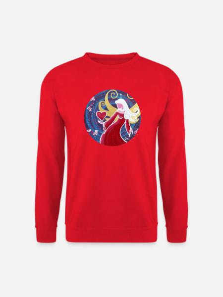 Engel der glücklichen Liebe Sonja Ariel von Staden - Unisex Pullover - Rot