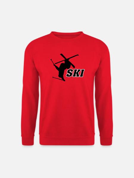 Ski - Sweat-shirt Unisexe - rouge