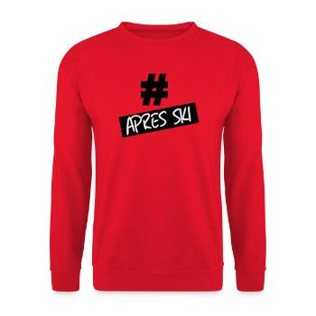 hastag apres ski - Sweat-shirt Unisexe - rouge - Devant - Alina (178cm) & Michal (187cm)