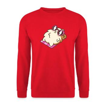 Hamster - Unisex Sweatshirt - red - Front - Alina (178cm) & Michal (187cm)
