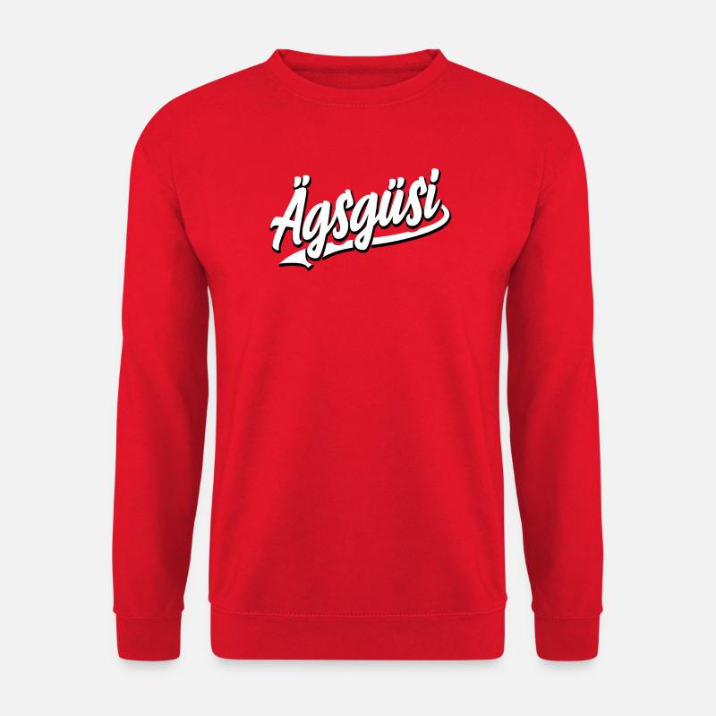 Ägsgüsi Schweizerdeutsch Dialekt Mundart Schweiz - Unisex Pullover - Rot