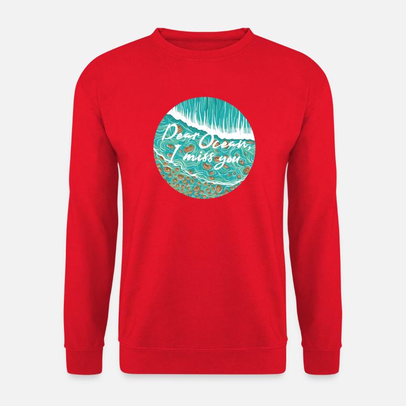 Dear Ocean - Unisex Pullover - Rot
