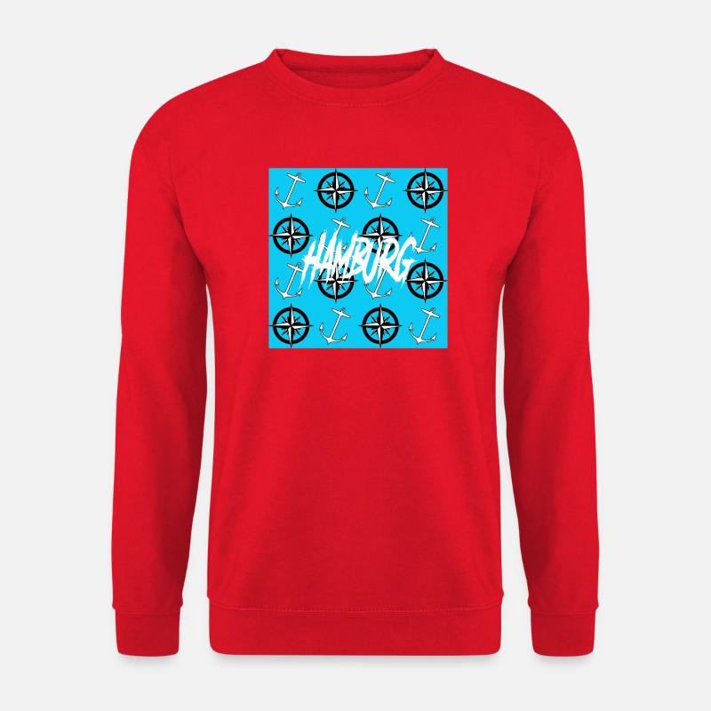 Hamburg Hafen - Unisex Pullover - Rot