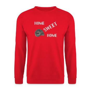 accueil sweet home - Sweat-shirt Unisexe - rouge - Devant - Alina (178cm) & Michal (187cm)