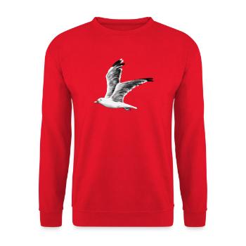 gull - Unisex Sweatshirt - red - Front - Alina (178cm) & Michal (187cm)