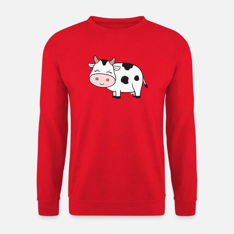 Kuh Kühe - Unisex Pullover - Rot