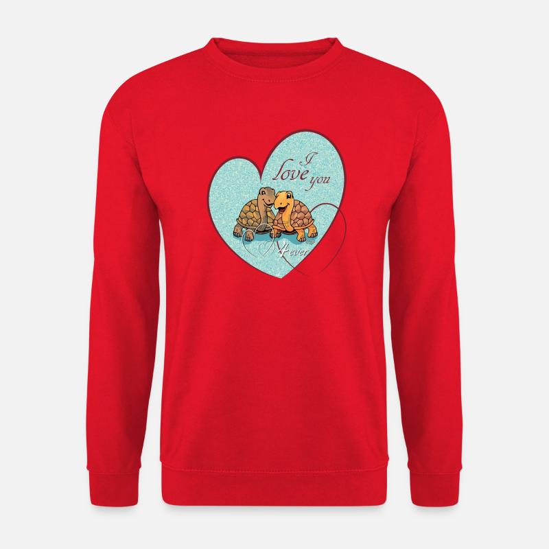 Schildkröten Love 4ever 2 - Unisex Pullover - Rot