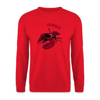 Hummer - Unisex Pullover - Rot - Vorne - Alina (178cm) & Michal (187cm)