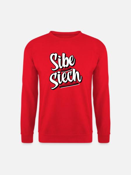 Sibe Siech Schweizerdeutsch Mundart - Unisex Pullover - Rot