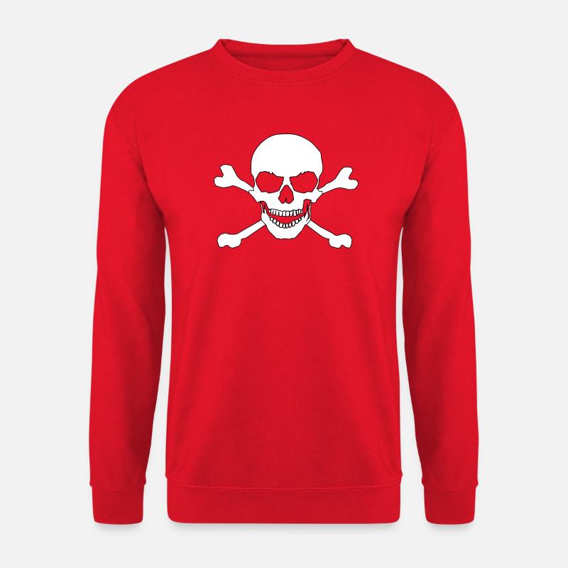 Skull and crossed bones - Unisex Pullover - Rot