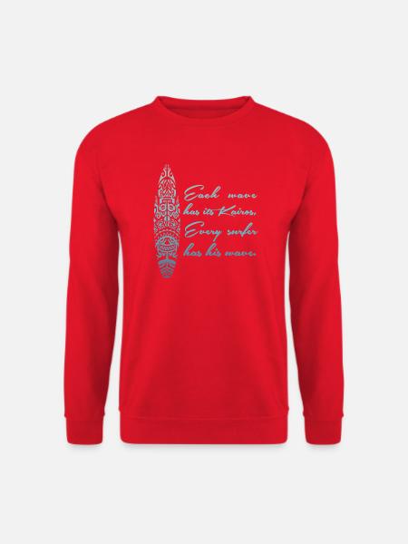 SURFEN, MAORI, SURFEN, SURFER - Unisex Pullover - Rot