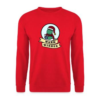 Dolly Warm Wishes - Unisex Sweatshirt - red - Front - Alina (178cm) & Michal (187cm)