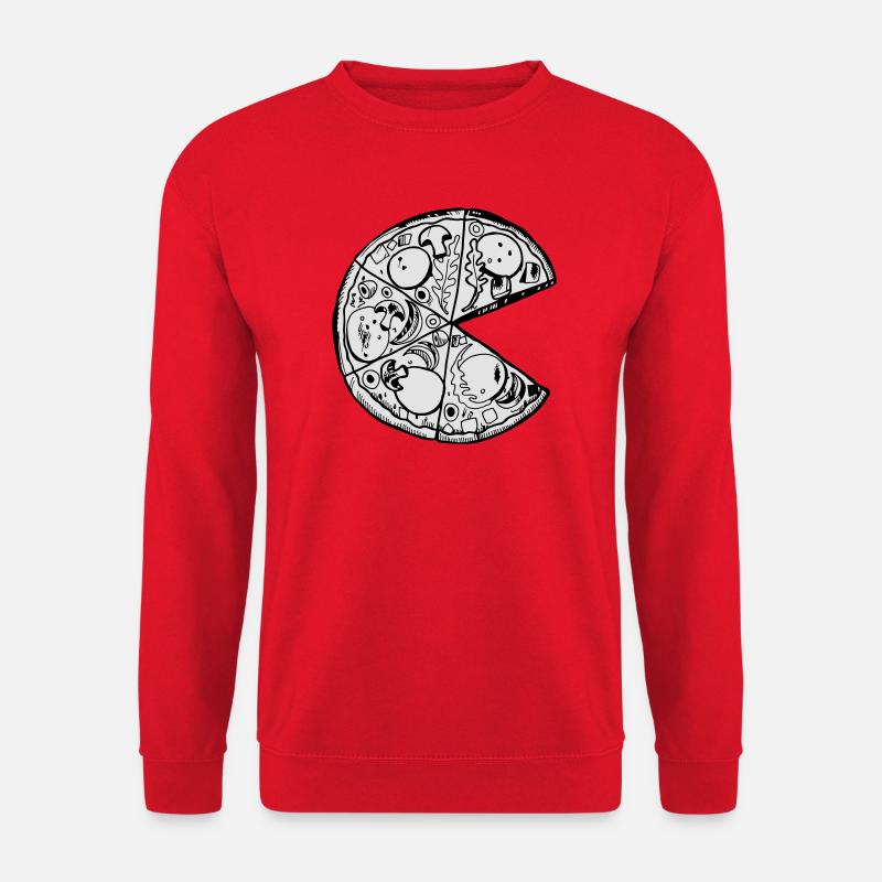 Pizza Partner Shirt Slice Stück Valentinstag Love - Unisex Pullover - Rot