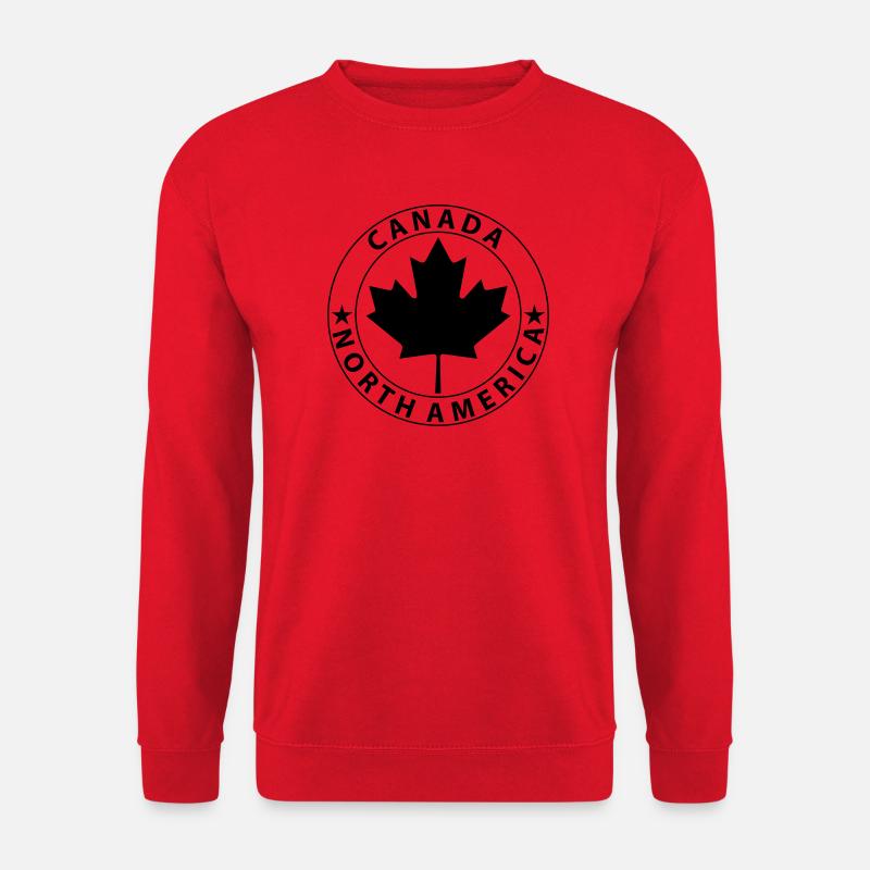 Kanada Flagge Ahornblatt - Unisex Pullover - Rot