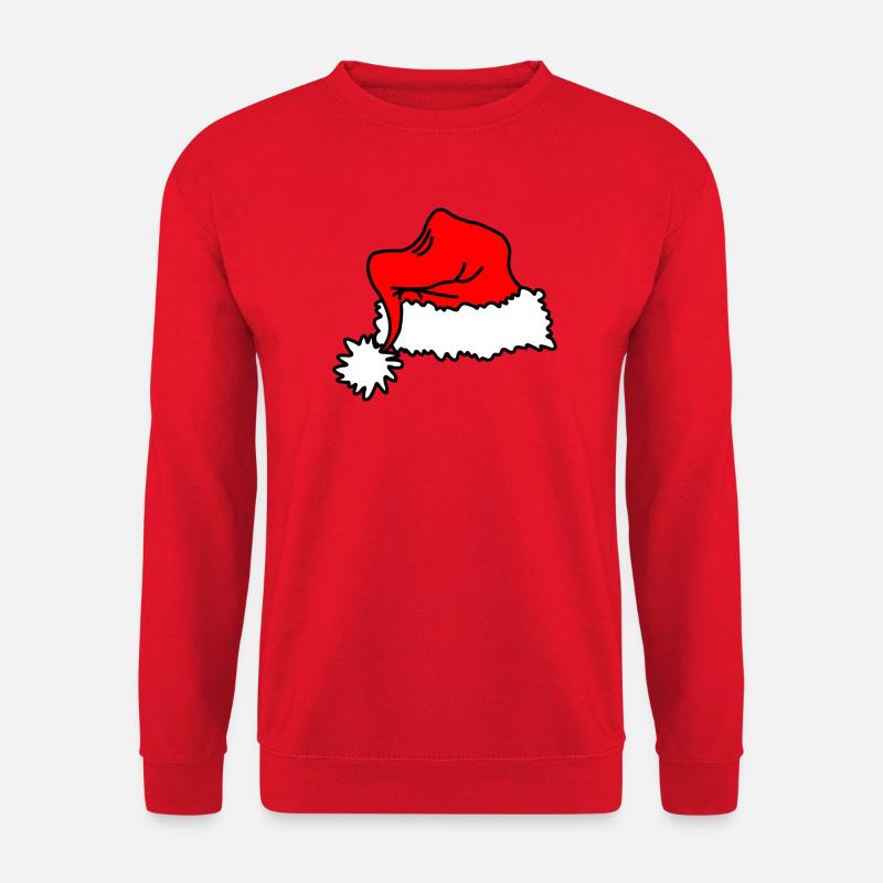 Rote Weihnachtsmütze - Unisex Pullover - Rot