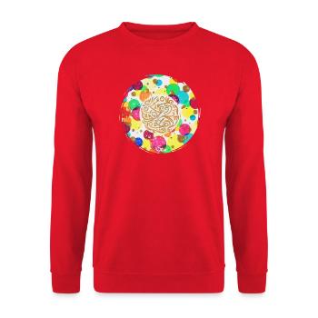 SeelenLicht des Potentials Sonja Ariel von Staden - Unisex Pullover - Rot - Vorne - Alina (178cm) & Michal (187cm)