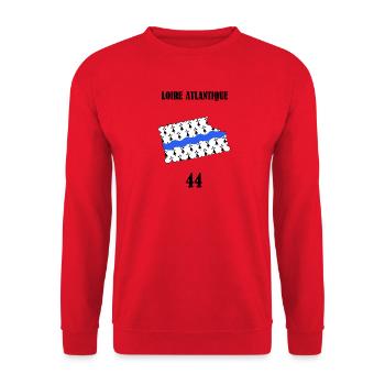 Loire atlantique - Sweat-shirt Unisexe - rouge - Devant - Alina (178cm) & Michal (187cm)