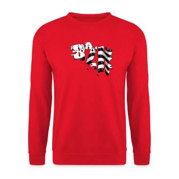 Bretagne - Sweat-shirt Unisexe - rouge - Devant - Alina (178cm) & Michal (187cm)