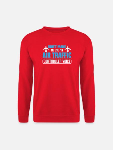 Humorvolles Flugzeug-Design für Flugbegeisterte - Unisex Pullover - Rot