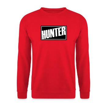 hunter hunter hunting hunting red pack hunting dog forest - Unisex Sweatshirt - red - Front - Alina (178cm) & Michal (187cm)
