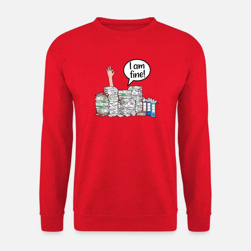 I am fine! - Unisex Sweatshirt - red