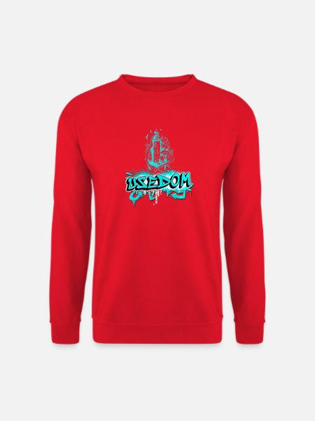Usedom Leuchtturm Design / Geschenkidee - Unisex Pullover - Rot