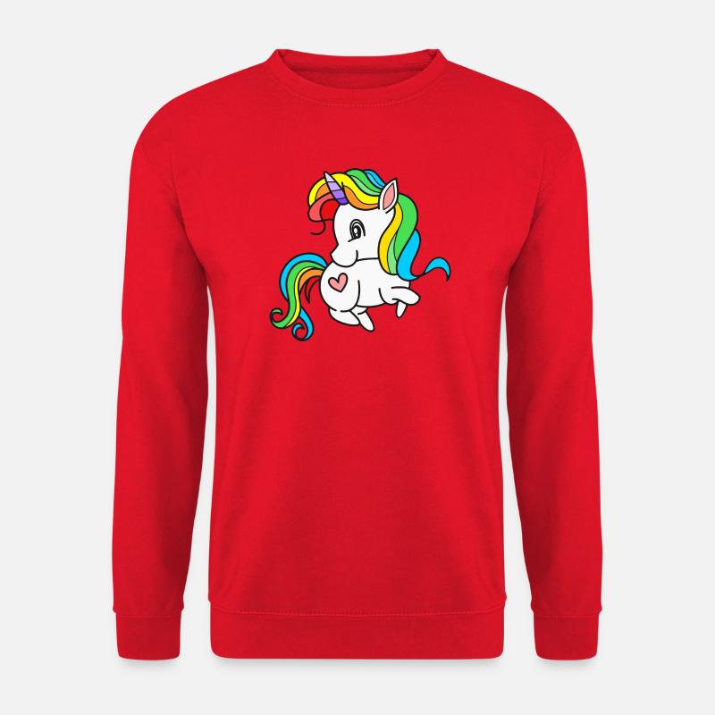 Einhorn Einhörner - Unisex Pullover - Rot