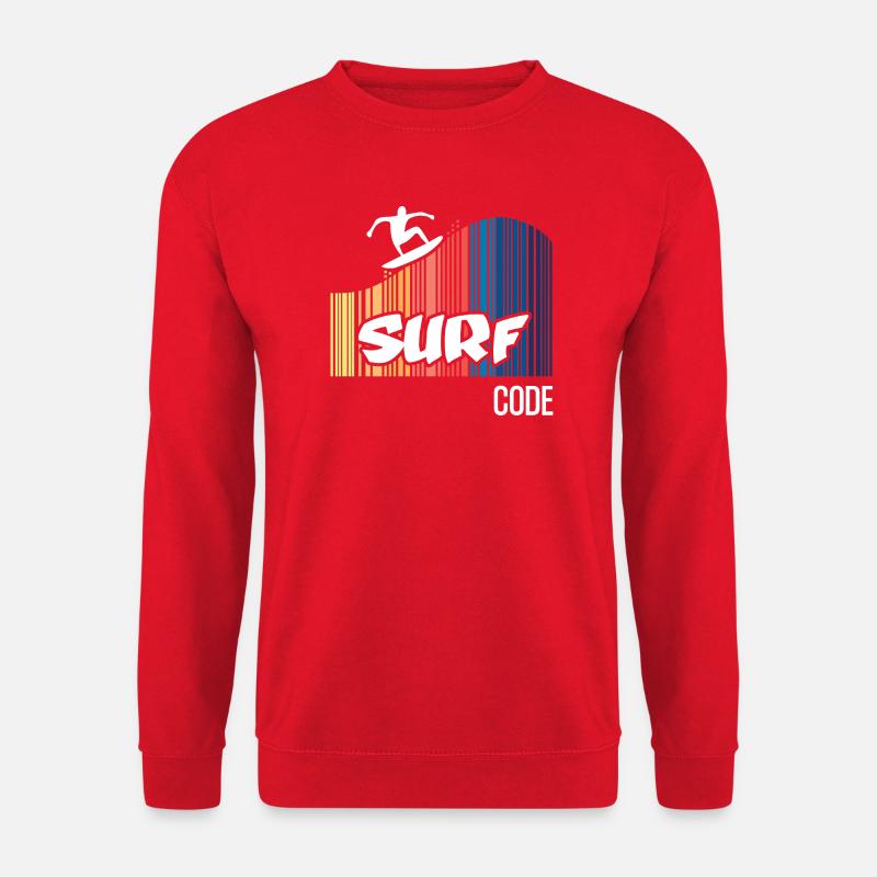 Surf Code (dark) - Unisex Sweatshirt - red