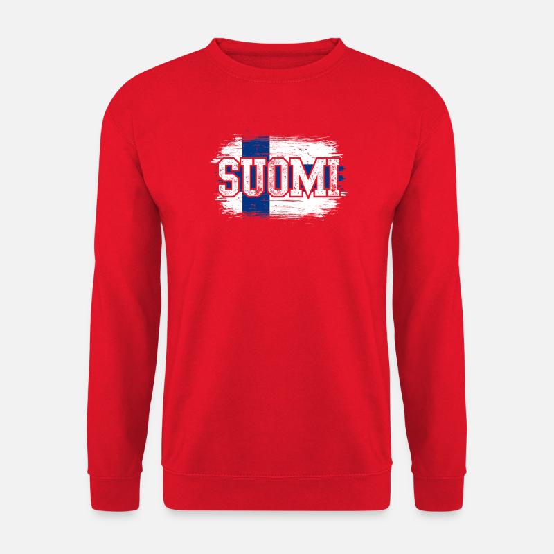 Suomi - Unisex Pullover - Rot