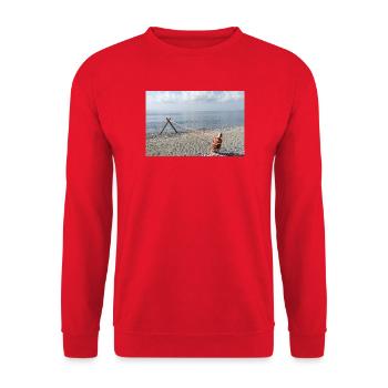 Marine Rope on the Sea - Unisex Sweatshirt - red - Front - Alina (178cm) & Michal (187cm)
