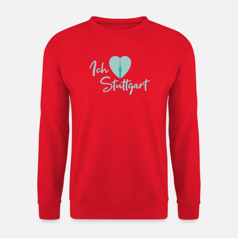 Ich liebe Stuttgart - Schriftzug - Unisex Pullover - Rot