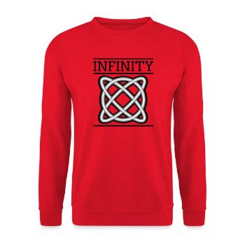 Infinity - Unisex Pullover - Rot - Vorne - Alina (178cm) & Michal (187cm)