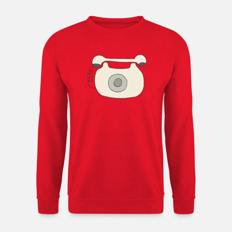 telefon oldschool - Unisex Pullover - Rot