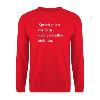 IMG 6988 - Unisex Pullover - Rot - Vorne - Alina (178cm) & Michal (187cm)
