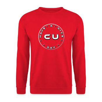 HAVE A NICE DAY SEE YOU - Unisex Sweatshirt - red - Front - Alina (178cm) & Michal (187cm)
