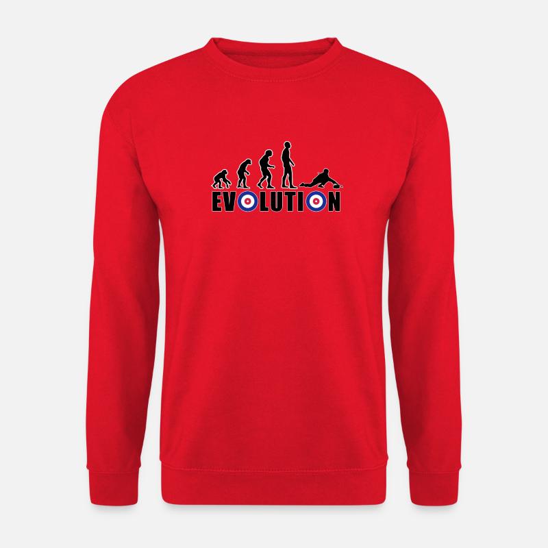 EVOLUTION CURLING Curling Gift Winter - Unisex Sweatshirt - red