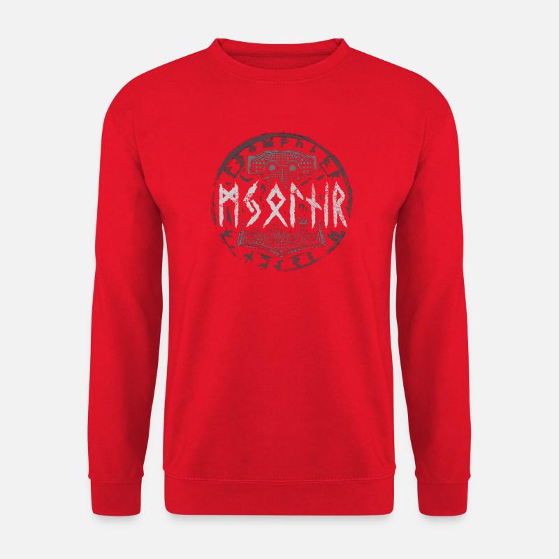 Mjolnir Runes - Unisex Pullover - Rot