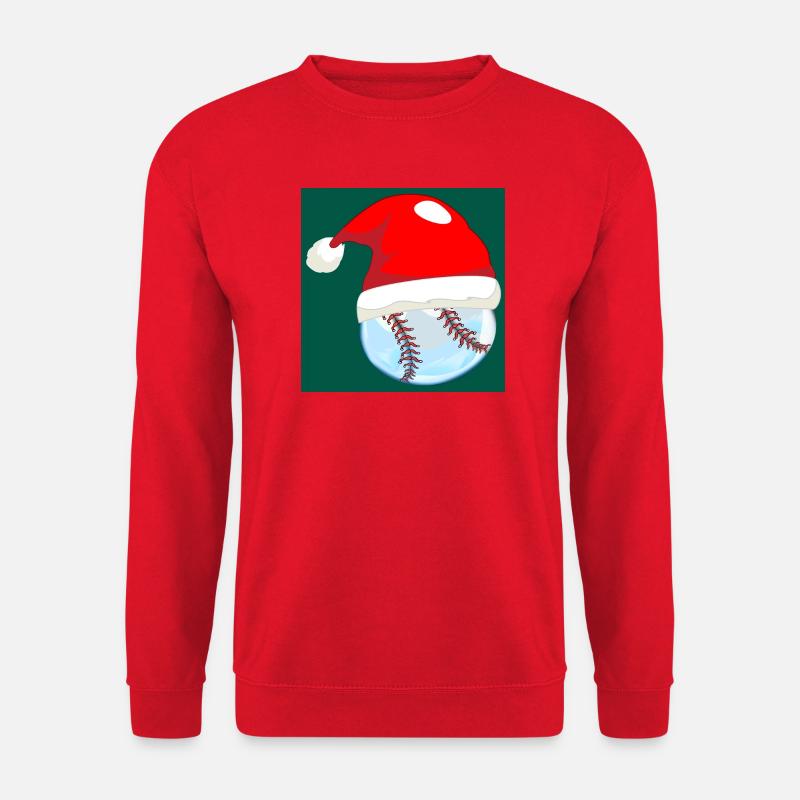 WEIHNACHTEN BASEBALL - Unisex Pullover - Rot