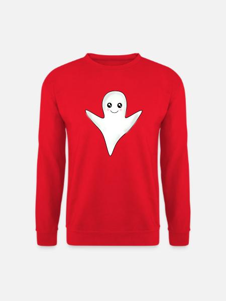 Halloween T-shirt Gespenst spooky cute Shirt - Unisex Pullover - Rot