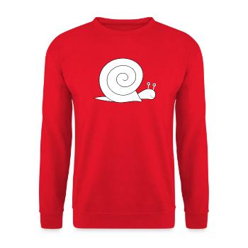 Escargot - Sweat-shirt Unisexe - rouge - Devant - Alina (178cm) & Michal (187cm)