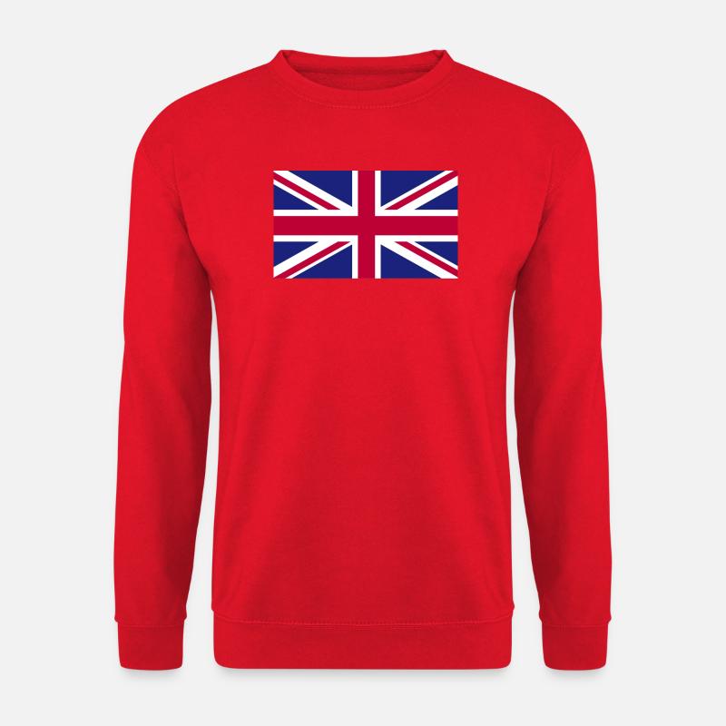 Großbritannien Flagge - Unisex Pullover - Rot