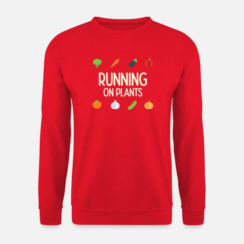 Running On Plants - Unisex Sweatshirt - red