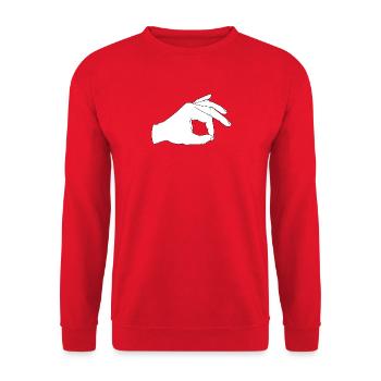 Regardez - Sweat-shirt Unisexe - rouge - Devant - Alina (178cm) & Michal (187cm)