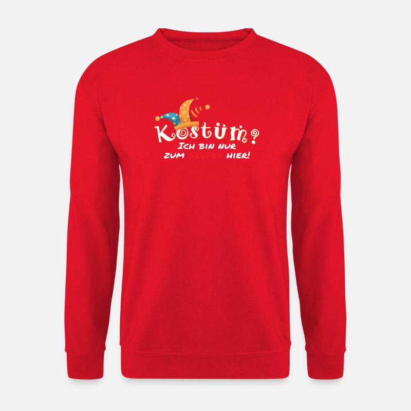 Faschings Kostüm? - Unisex Pullover - Rot