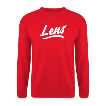 Lens - Sweat-shirt Unisexe - rouge - Devant - Alina (178cm) & Michal (187cm)