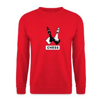 Chess - Sweat-shirt Unisexe - rouge - Devant - Alina (178cm) & Michal (187cm)